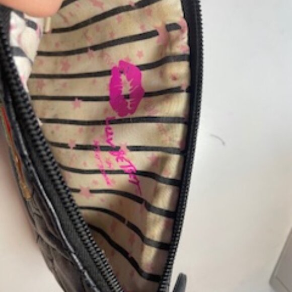 Betsey Johnson Zip-Top Mini Purse – Dog Print & Gold Logo - Picture 5 of 5